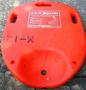 Orange Plastic CPR Board EMS EMT ER First Aid AED