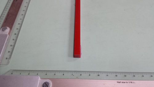 3/4&#034; x 3/4&#034; x 24&#034;  urethane / polyurethane 75 d red bar p/n 11561 for sale