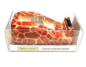 PRETTY TOOLS Tape Dispenser Giraffe Print Safari Design