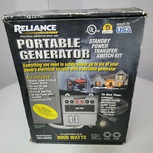 Reliance 30216BRK 6 Circuit Portable Generator Transfer Switch Kit