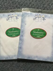 Holiday Gartner Stationary Printer Paper Christmas New 2 Packs Snowman