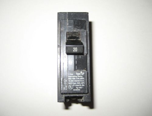 Siemens Type QP 1-Pole 20A Circuit Breaker Switch Q120