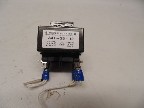 Signal transformer a41-25-12 115/230v 6.3/12.6v class f-1 50/60hz 25va c9626 for sale