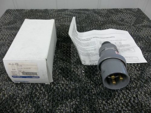 THOMAS BETTS TB RUSSELLSTOLL 3750 30A 250V 20A 600VAC PLUG CONNECTOR 2 POLE NEW