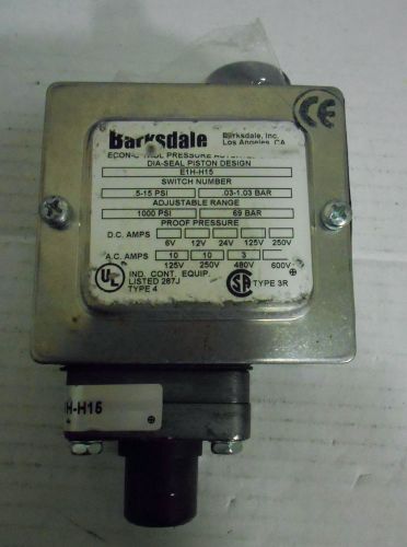 BARKSDALE E1H-H15  ECON-O-TROL PRESSURE SWITCH