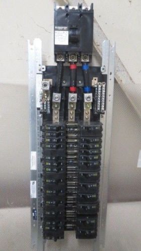 Square d 42 circuit interior panel  w/ 225 amp main + breakers model nqom442l225 for sale