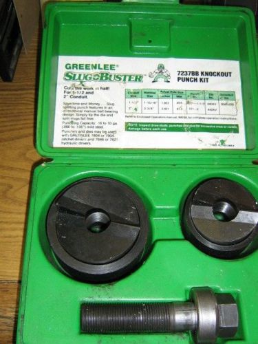 GREENLEE SLUGBUSTER 7237BB KIT  VERY GOOD COND.