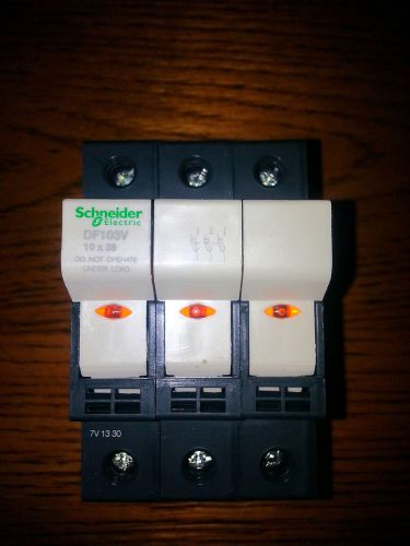 SCHNEIDER ELECTRIC  DF103V  FUSEHOLDER 600V 30AMP 3POLES 10X38MM