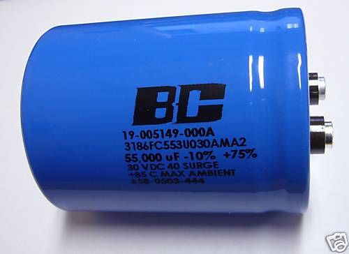 1 BC 30v 55000uf Computer Grade Bus Capacitor New!