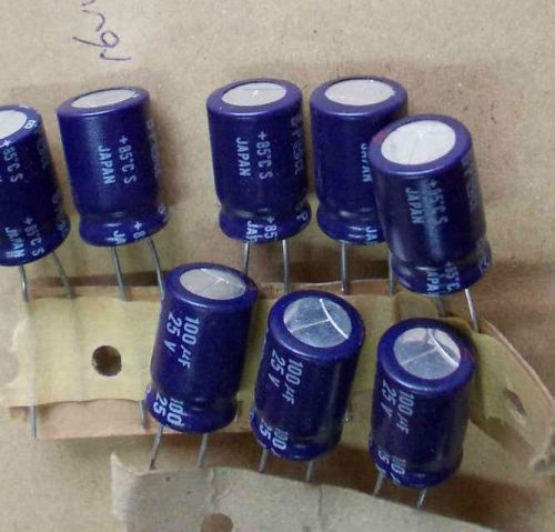 5pcs JAPAN Panasonic 25V100UF BP Audio Electrolytic Capacitor 10x16mm 85C