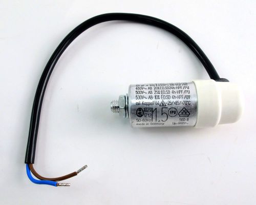 Motor Starter Capacitor 1.5uF, +/-10% 400V, 10&#034; Lead