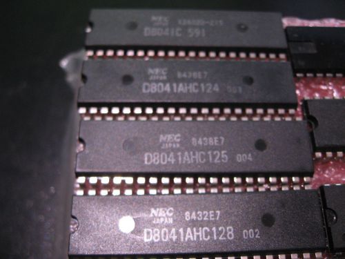 Lot of 4 nec d8041 8 bit microcontroller 40 pin dip - used vintage for sale