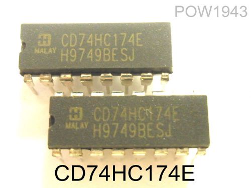 ( 10 PC. ) HARRIS CD 74HC174 E IC, 16 PIN DIP, NEW