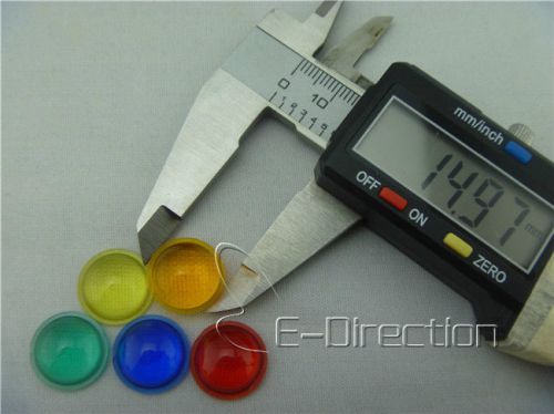 1pcs for each colour 15mm convex Optical PMMA Lens colours Led  lens