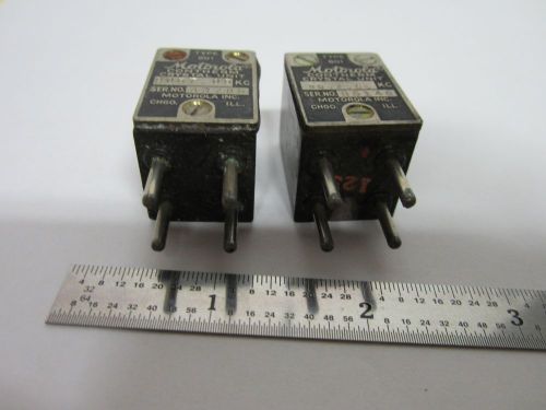 LOT 2 EA MOTOROLA QUARTZ CRYSTAL FREQUENCY CONTROL RADIO  BIN#E2-21