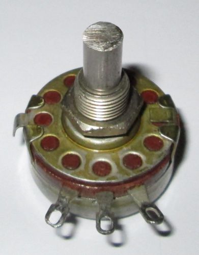 25K OHM  2 WATT POTENTIOMETER CUT DOWN SHAFT OHMITE TYPE AB CU-2531  REFURBISHED