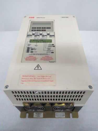 ABB ACH501-010-4-00P2 10HP 50-60HZ 0-500HZ 12.6A 14A VT MOTOR DRIVE B332712