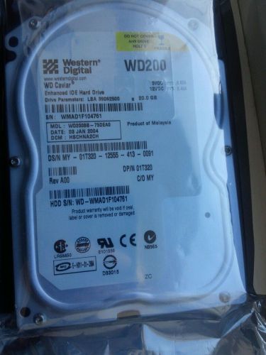 WESTERN DIGITAL WD200BB-75DEA0 WD CAVIAR 20GB IDE HARD DRIVE