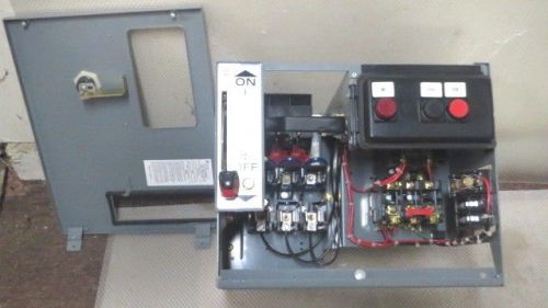 Square d mcc fusible bucket size 1 starter w/ transformer - model hu100-3mc5 for sale