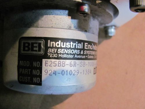 BEI INDUSTRIAL ENCODER DIVISION MODEL: E25BB-6R-SB-1000-ABC-8830-LED-SC18 (1931)