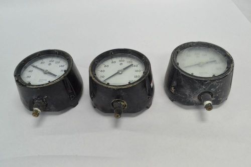 LOT 3 ASHCROFT 0-200 PSI PRESSURE GAUGE 1/4IN NPT 4IN DIAL B258332