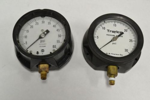 LOT 2 TRERICE ASSORTED USG 0-30/60PSI 4IN DIAL PRESSURE GAUGE B243821