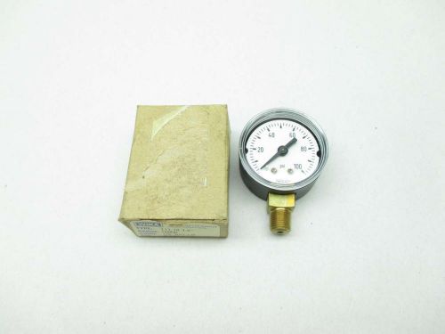 New wika 9747257 111.10 1.5 0-100psi 1-1/2 in 1/8 in npt pressure gauge d440327 for sale