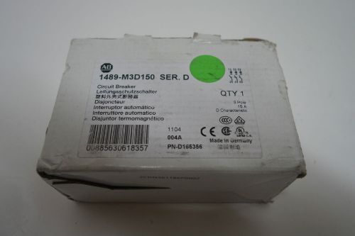 Allen bradley circuit breaker 1489-m3d150 for sale