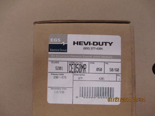 Sola/Hevv-Duty Transformer p/n CE050MR