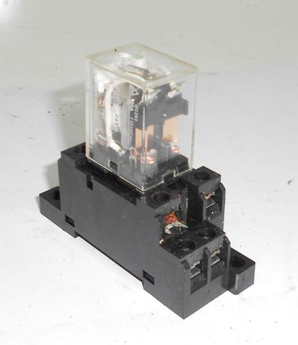 Omron Relay MY4N-DA, w/ Base, 24 VDC, Used, WARRANTY