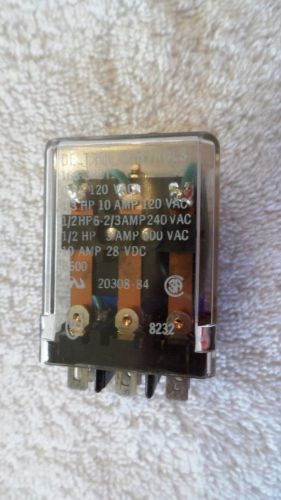 DELTROL CONTROLS RELAY 166 3PDT COIL 120VAC B600 8232