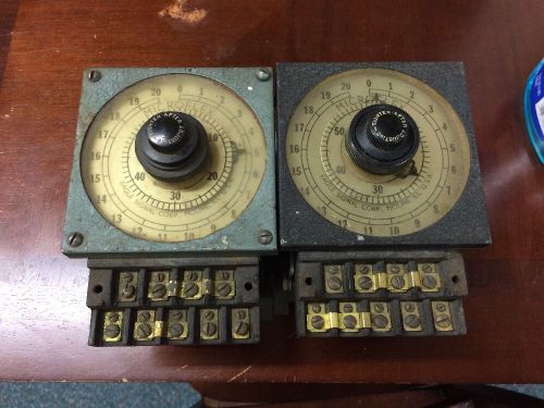 2 VINTAGE EAGLE SIGNAL MICROFLEX 20 MINUTE TIMER MODEL 1