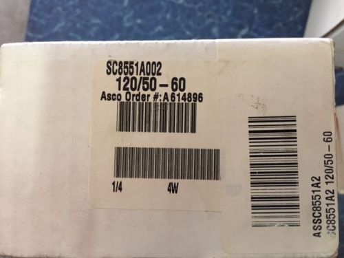 ASCO RED HAT SC8551A002 SC8551A2 120/50-60  VALVE