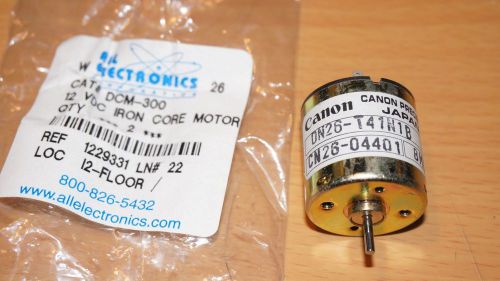 Canon Precision Iron Core Motor - Canon DN26 - HO Train 2mm Shaft DC Motor