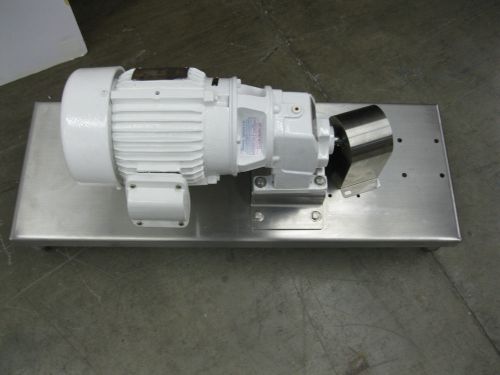 Sterling Electric JH0014PCA Motor 1HP 3-Phase w/ Gear Reducer Z61 (1719)