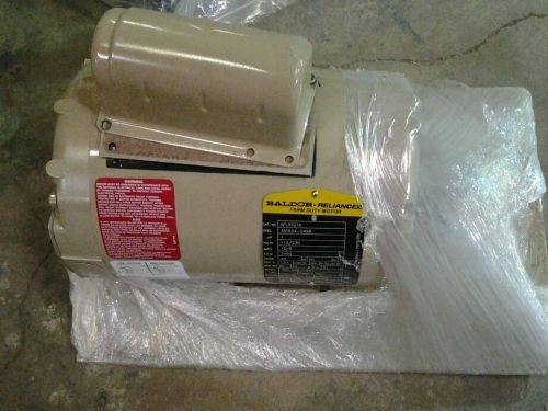 Baldor Reliance farm duty motor 1 hp 115/230 single 1 phase AFL3521A