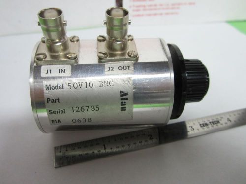 ALLAN 50V10 ATTENUATOR RF MICROWAVE FREQUENCY AS IS BIN#G2-35