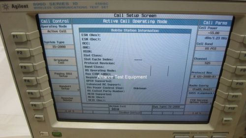 E5515C Agilent-HP, Wireless Communications Test, OPT 003,E1962B, 6 MO. WARRANTY!