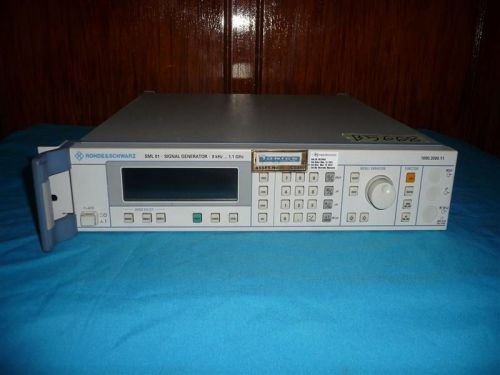 Rohde &amp; Schwarz SML01 1090.3000.11 Signal Generator 9KHz…1.1GHz AS IS