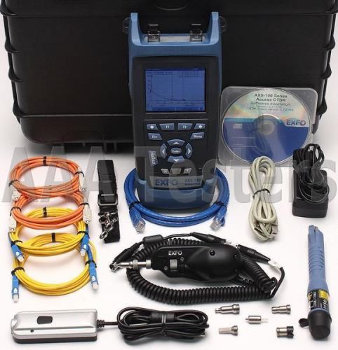 Exfo axs-110 sm mm fiber mini otdr axs-110-12cd-23b-ei-ei w/ vfl axs 100 for sale