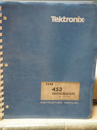 Tektronix Type 453 Oscilloscope Instruction Manual