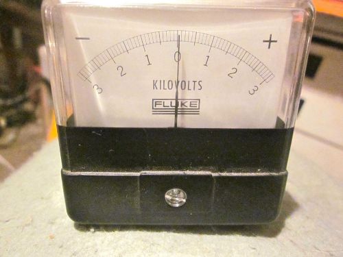 FLUKE KILOVOLT PANEL METER  +/- 5 SCALE..UNTESTED