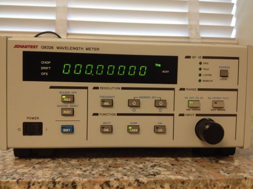 Q8326 Advantest, Optical Wavelength Meter &#034;excellent condition&#034;