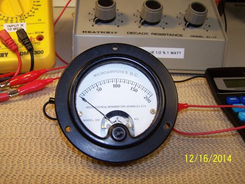 Weston 0-200 ua dc meter