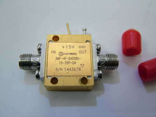 RF POWER AMPLIFIER MITEQ 3 - 8GHz GAIN 40dB  PO 27dBm AMF-4F-040080-15-25P-GW