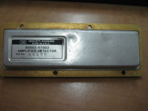 HP/Agilent Microwave RF Power Amplifier detector   SMA