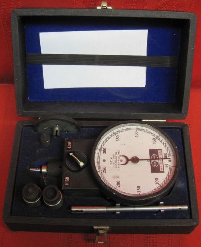 Meylan portable mechanical tachometer tach w/ case &amp; adapters 50-500 &amp; 500-5000 for sale
