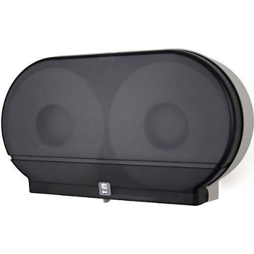 Jumbo tissue dispenser twin 9&#034; / bathroom / black translucent / palmer fixture for sale