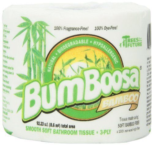 Bum boosa bamboo 3-ply bathroom tissue  1 roll with 220 sheets for sale