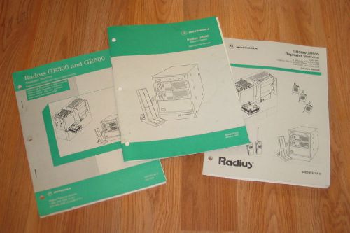 Motorola GR300/GR500 Service Manuals, Set of 3, 6880902Z73, 6880903Z43, Z42